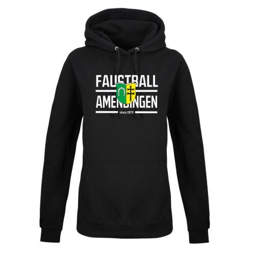 Damen-Hoodie inkl. Logo Druck schwarz M