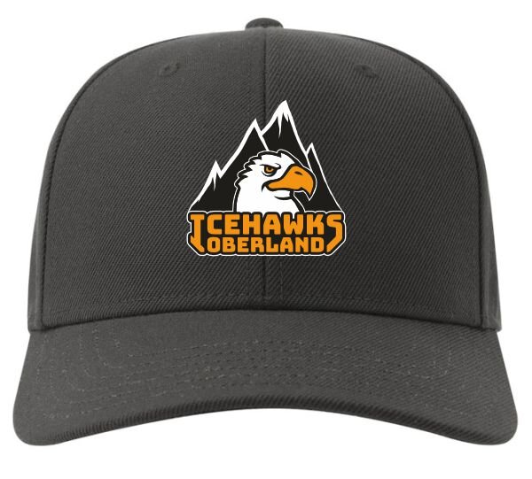 Full-Cap (gebogen) dunkelgrau S/M Stick