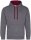 Hoodie (Unisex) Charcoal/Burgundy 2XL