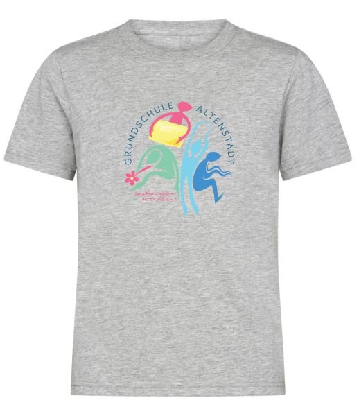 Bio-Baumwollshirt grau meliert