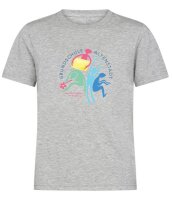 Bio-Baumwollshirt grau meliert 128