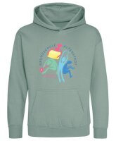 Hoodie 152/158 Dusty Green