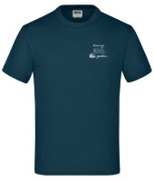 Baumwollshirt L petrol