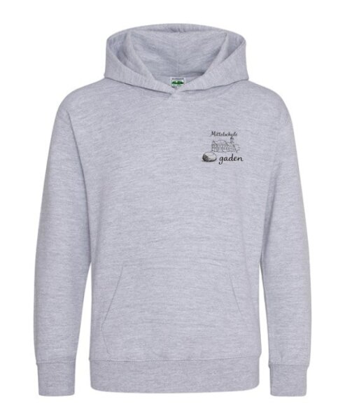 Hoodie XL grau meliert