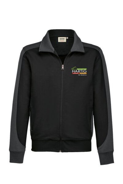 Sweatjacke schwarz/anthrazit (Unisex)