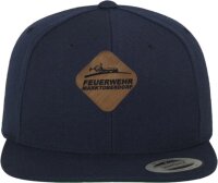 Snapback-Cap navy Skyline Holz mittig groß