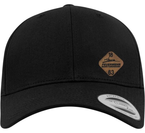 Full-Cap schwarz L/XL Skyline/1863 Holz seitlich klein