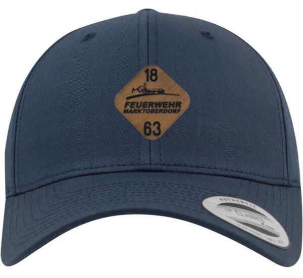 Full-Cap navy L/XL Skyline/1863 Holz mittig groß