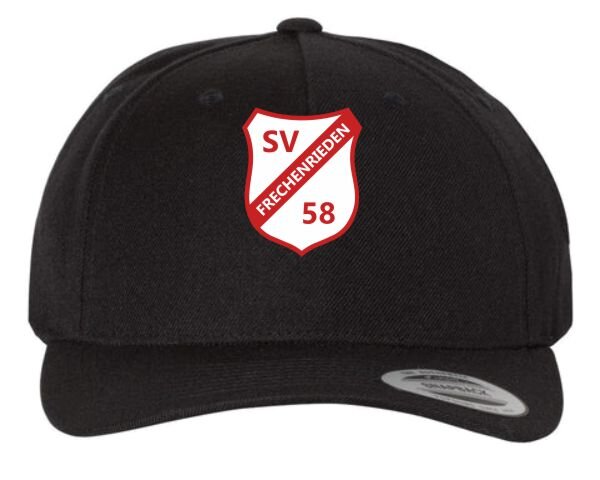 Snapback-Cap (gebogen) schwarz