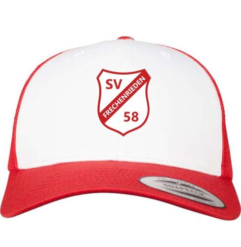 Trucker-Cap rot/weiss Erwachsene