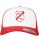 Trucker-Cap rot/weiss Erwachsene