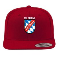 Snapback-Cap (gerade) rot