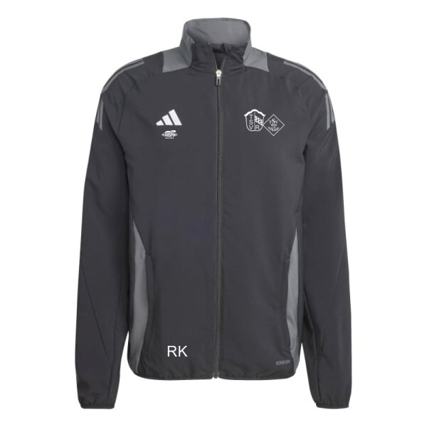 Adidas Präsentationsjacke schwarz/grau