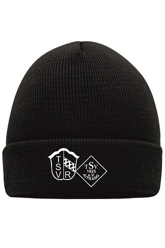 Wintermütze inkl. Stick Vereinslogo schwarz Junior