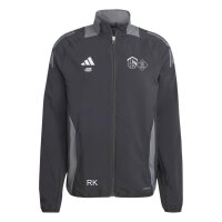 Adidas Präsentationsjacke schwarz/grau M